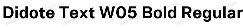 Didote Text W05 Bold Regular字体转换